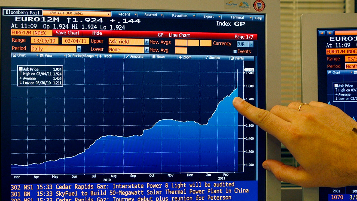 El eur&iacute;bor cierra noviembre con un m&iacute;nimo hist&oacute;rico del 0,588%