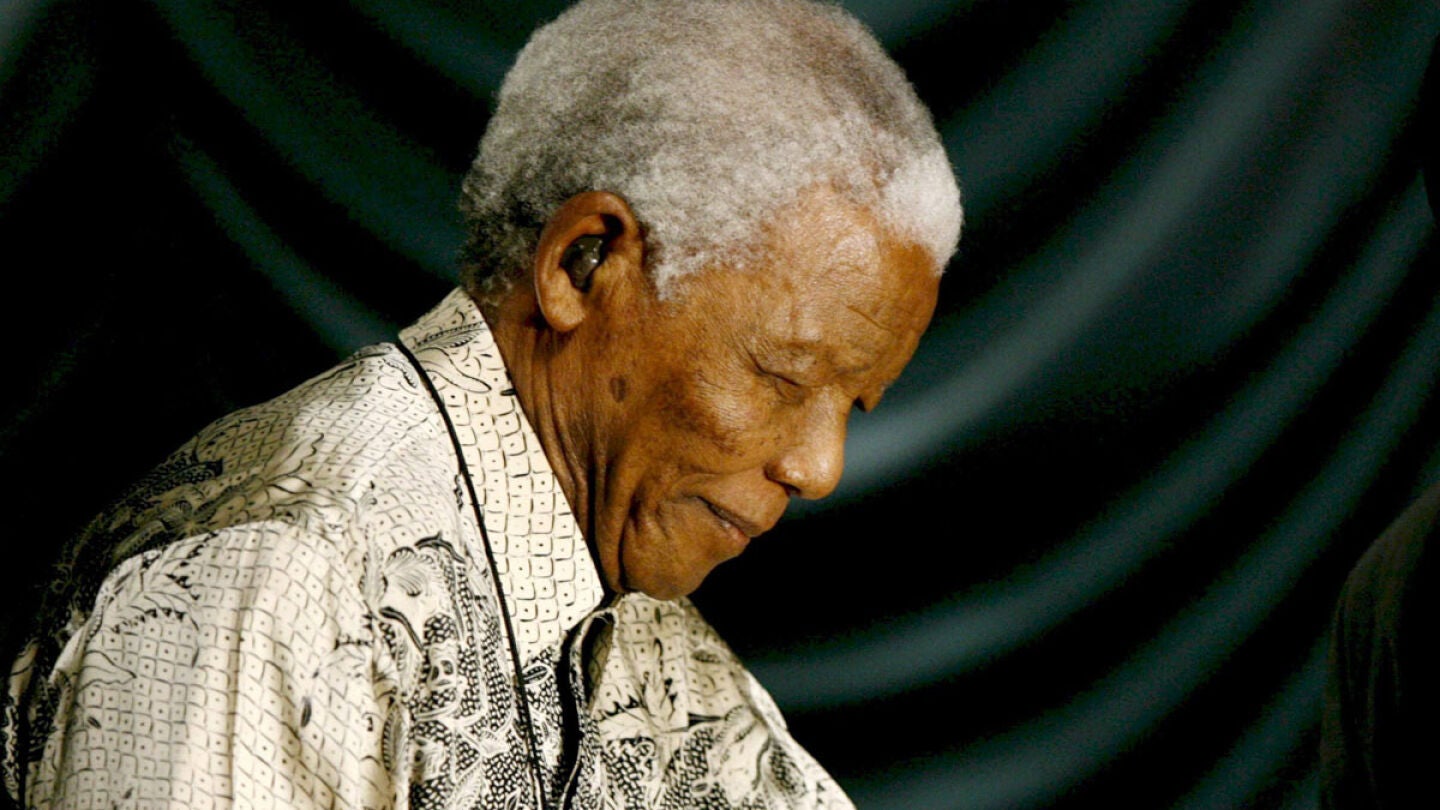 El expresidente de Sud&aacute;frica Nelson Mandela