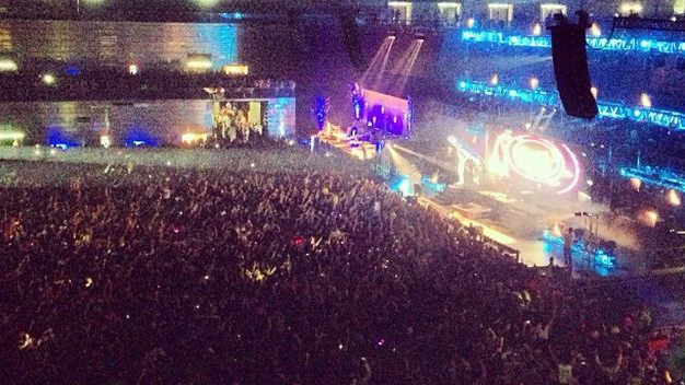 El Madrid Arena durante el festival de Halloween