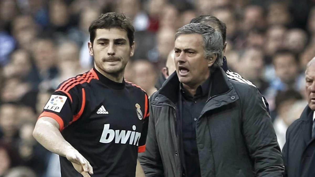 Casillas y Mourinho en el Bernabéu