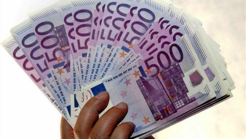 Un fajo de billetes de 500 euros