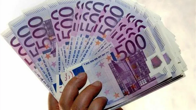 Un fajo de billetes de 500 euros