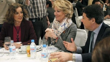 Ana Botella junto a la presidenta del PP de Madrid, Esperanza Aguirre