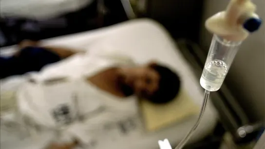 Un paciente ingresado en el hospital. Un paciente ingresado en el hospital.
