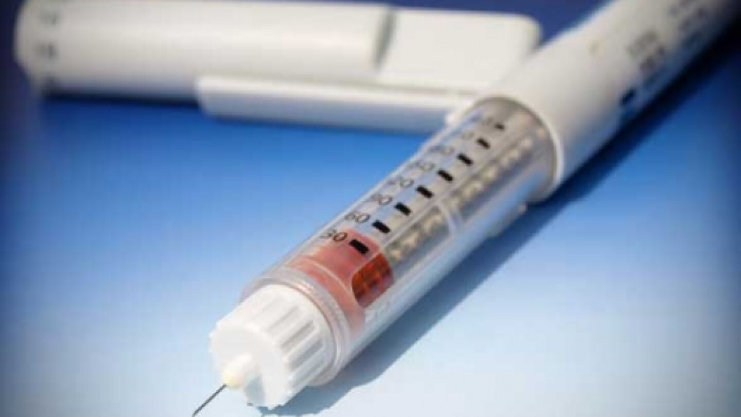 Una aguja m&eacute;dica