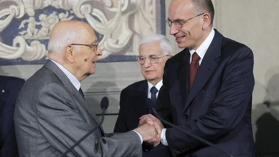 Enrico Letta y Giorgio Napolitano Enrico Letta y Giorgio Napolitano