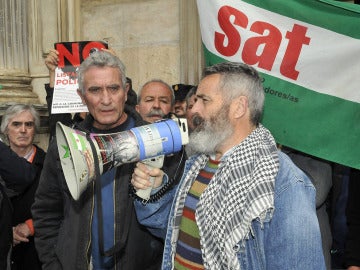 Sánchez Gordillo junto al secretario general del Sindicato Andaluz de Trabajadores Sánchez Gordillo junto al secretario general del Sindicato Andaluz de Trabajadores