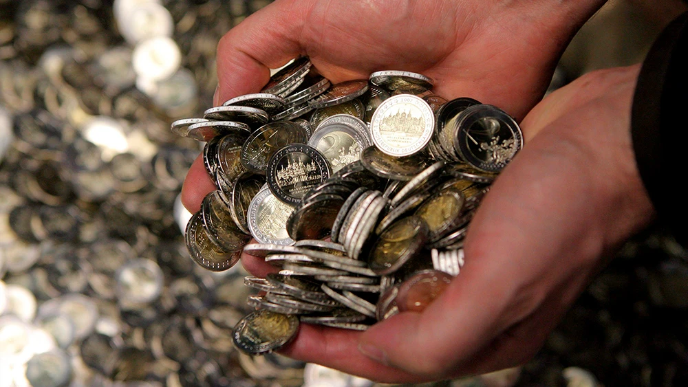 Monedas recién acuñadas