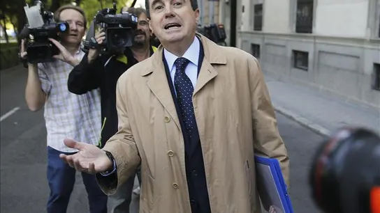 Jaume Matas tras su declaración Jaume Matas tras su declaración