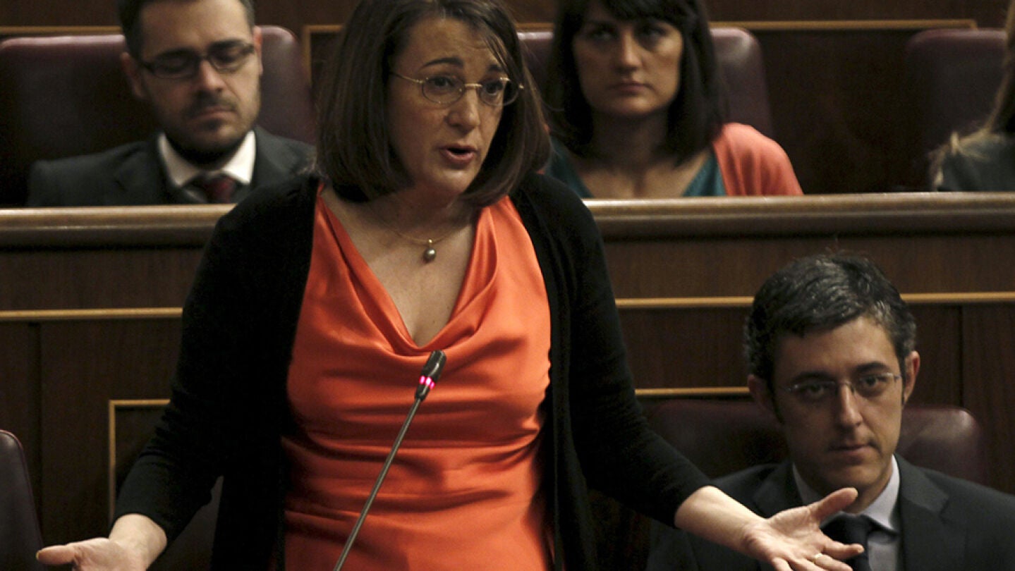 La portavoz del PSOE en el Congreso, Soraya Rodr&iacute;guez