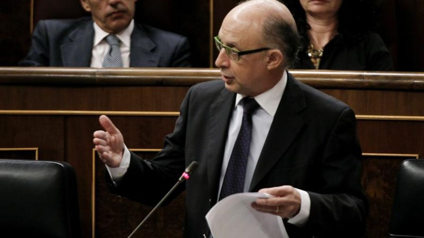 El ministro de Hacienda y Administraciones P&uacute;blicas, Crist&oacute;bal Montoro