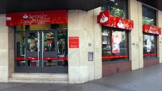 Una sucursal del banco Santander Una sucursal del banco Santander