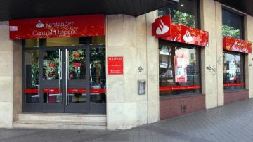 Una sucursal del banco Santander