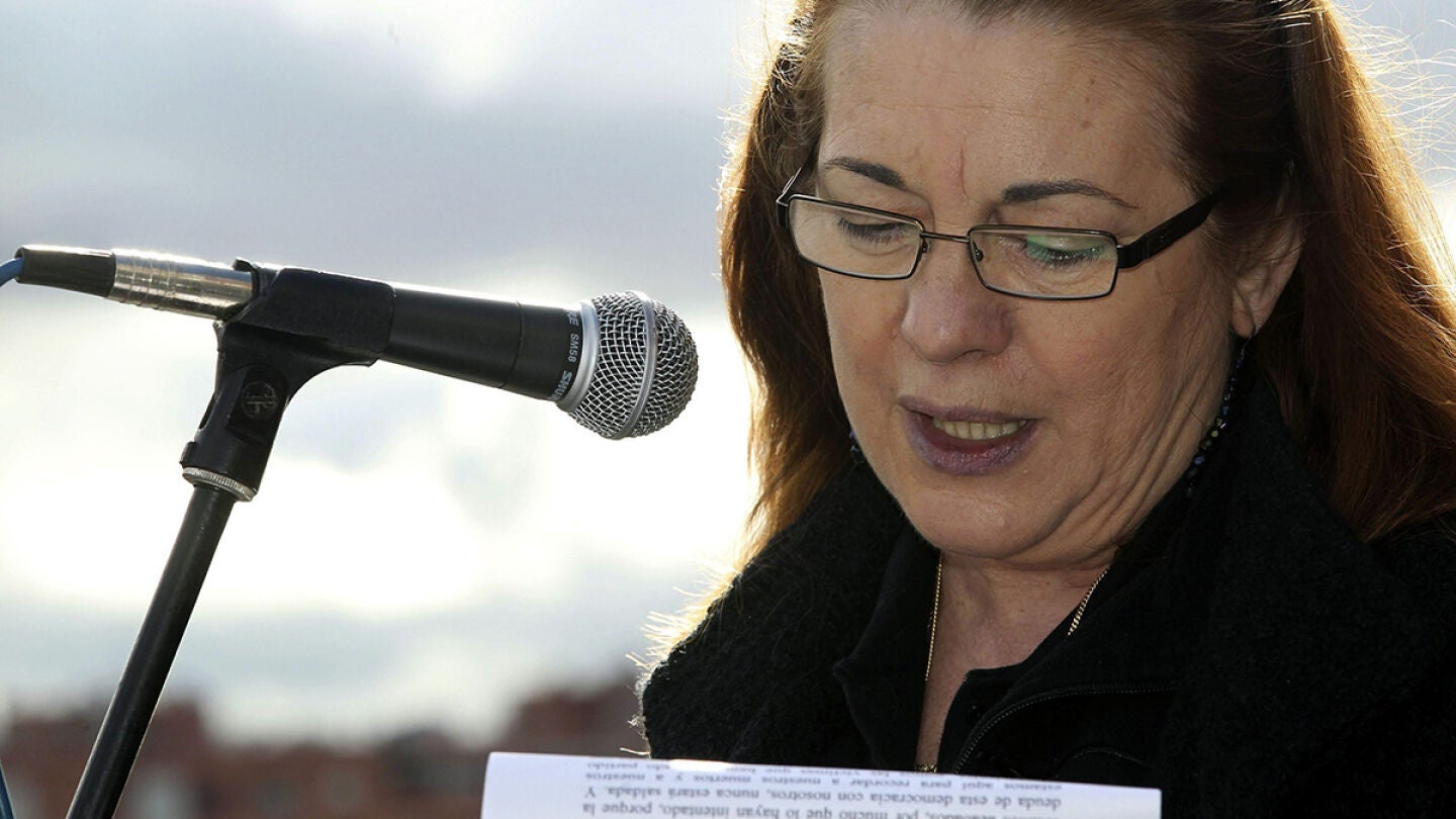 Pilar Manj&oacute;n, presidenta de la Asociaci&oacute;n 11M V&iacute;ctimas del Terrorismo