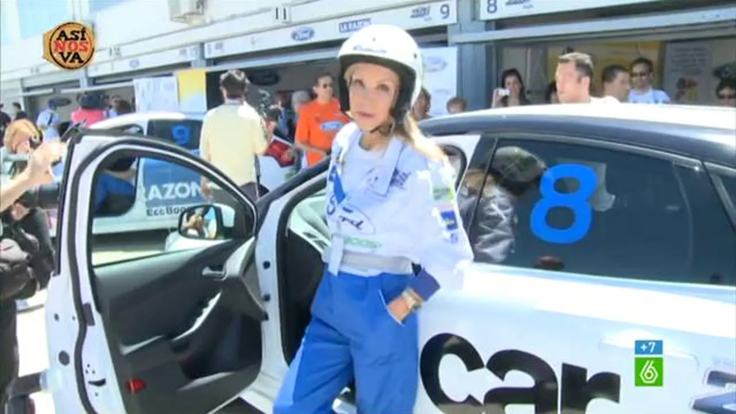 Carmen Lomana da una vuelta por el Jarama Carmen Lomana da una vuelta por el Jarama