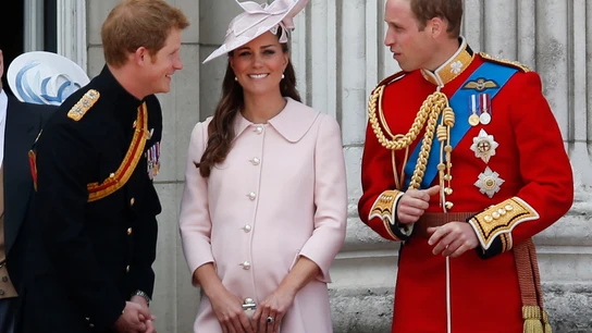 Kate Middleton durante su última aparición antes de dar a luz Kate Middleton durante su última aparición antes de dar a luz