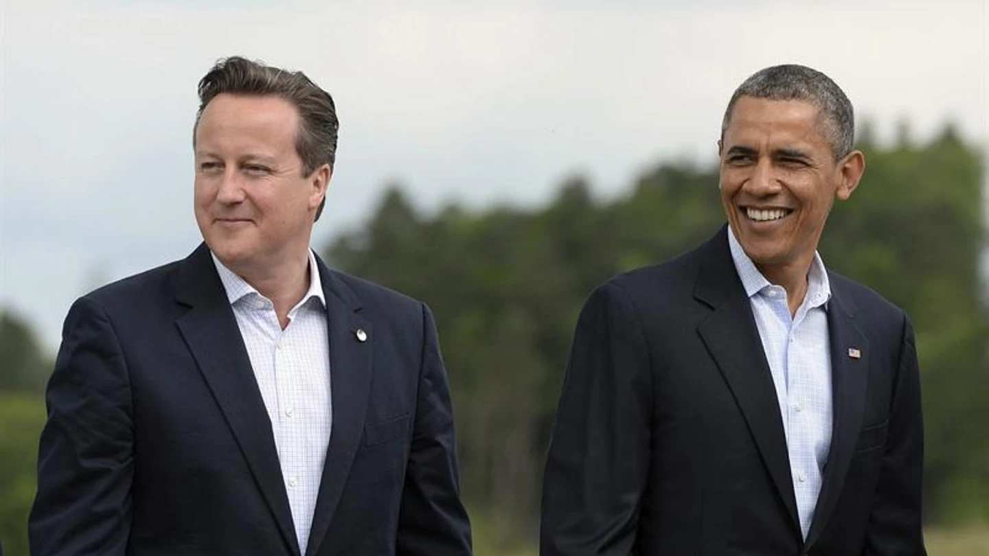 El presidente estadounidense, Barack Obama, junto al primer ministro británico, David Cameron El presidente estadounidense, Barack Obama, junto al primer ministro británico, David Cameron