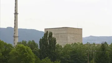 Imagen del exterior de la central nuclear de Garoña. 
