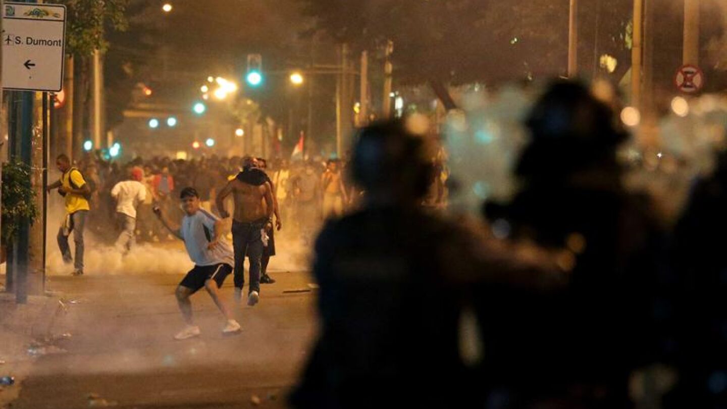 Disturbios en Brasil