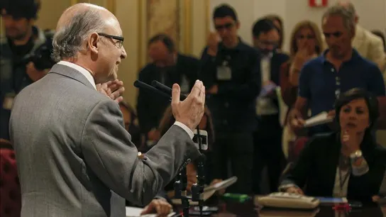 Montoro ante los periodistas Montoro ante los periodistas