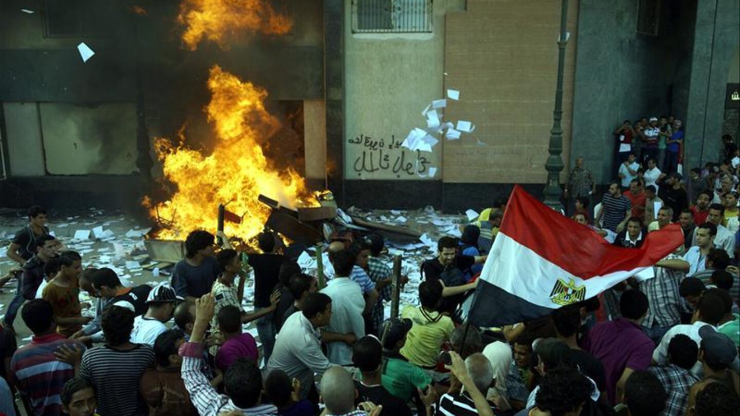 Protestas en Alejandr&iacute;a