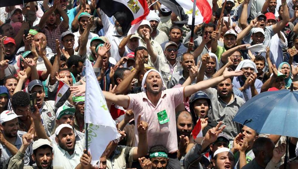 Manifestaciones en El Cairo pidiendo la dimisión de Mursi