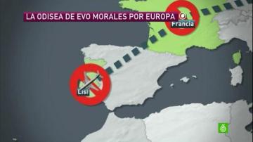 Evo Morales califica de "secuestro" su periplo por Europa en su avión presidencial