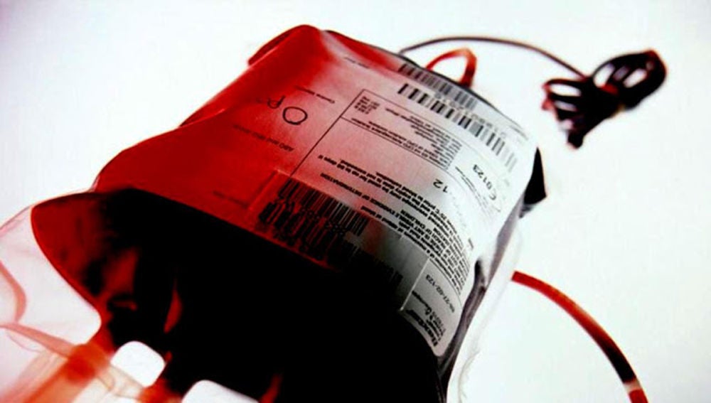 Imagen de archivo de una bolsa de sangre