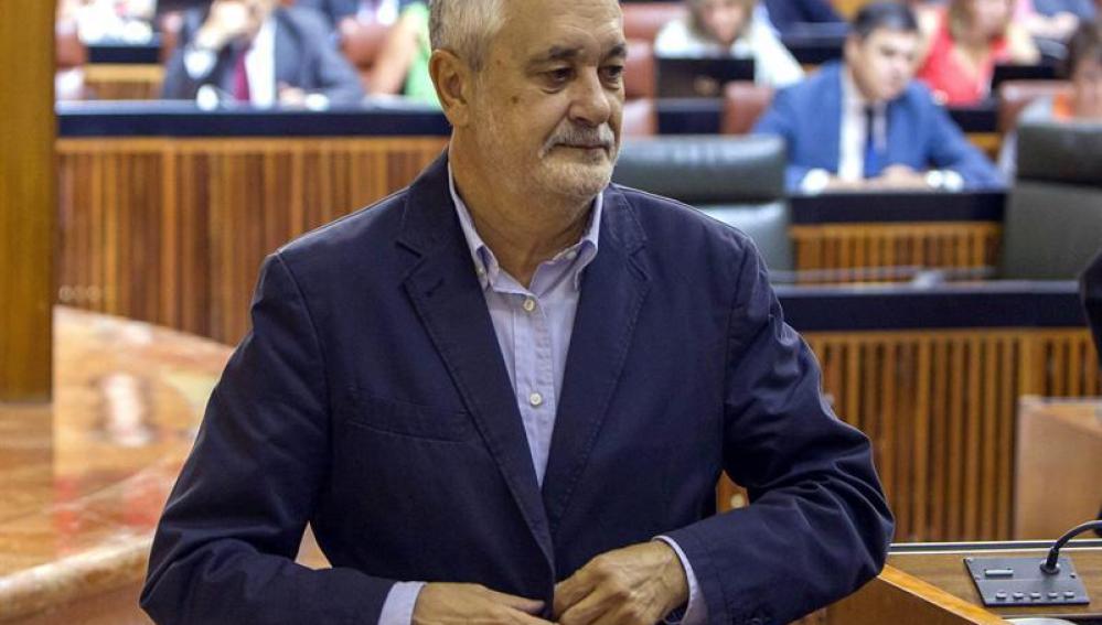 José Antonio Griñán en el pleno del Parlamento andaluz (Archivo)