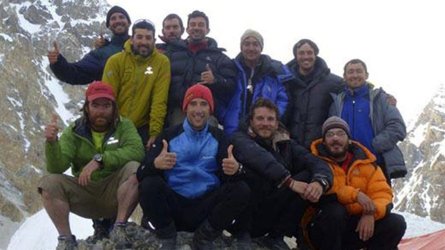 Los alpinistas de la expedici&oacute;n en Pakist&aacute;n