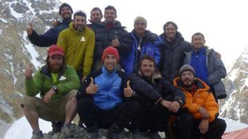 Los alpinistas de la expedición en Pakistán