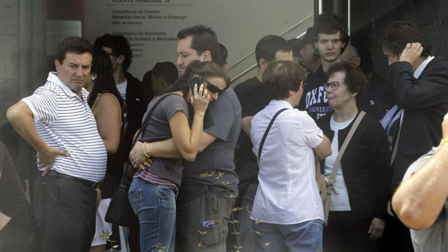 Familiares de las v&iacute;ctimas del accidente de tren
