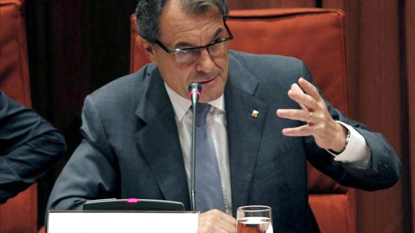 Artur Mas en el Parlament catal&aacute;n