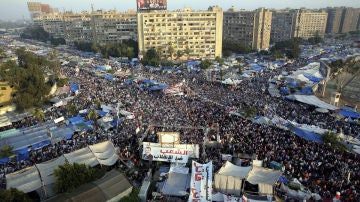 Multitudinaria protesta en Egipto
