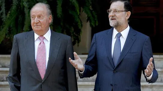 Don Juan Carlos con Rajoy Don Juan Carlos con Rajoy
