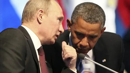 Barack Obama y Putin en una imagen de archivo Barack Obama y Putin en una imagen de archivo