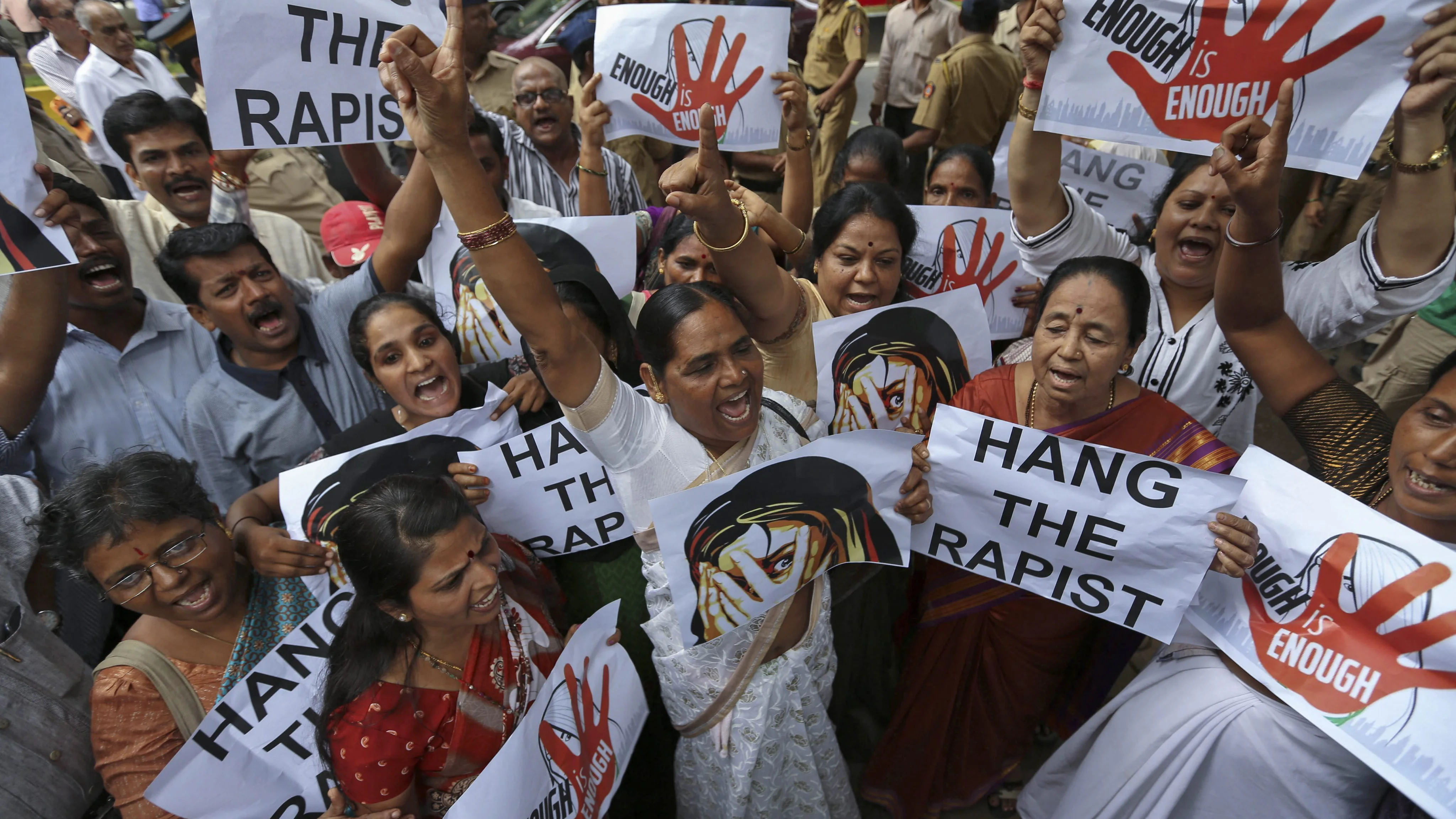 Protesta contra las violaciones en La India