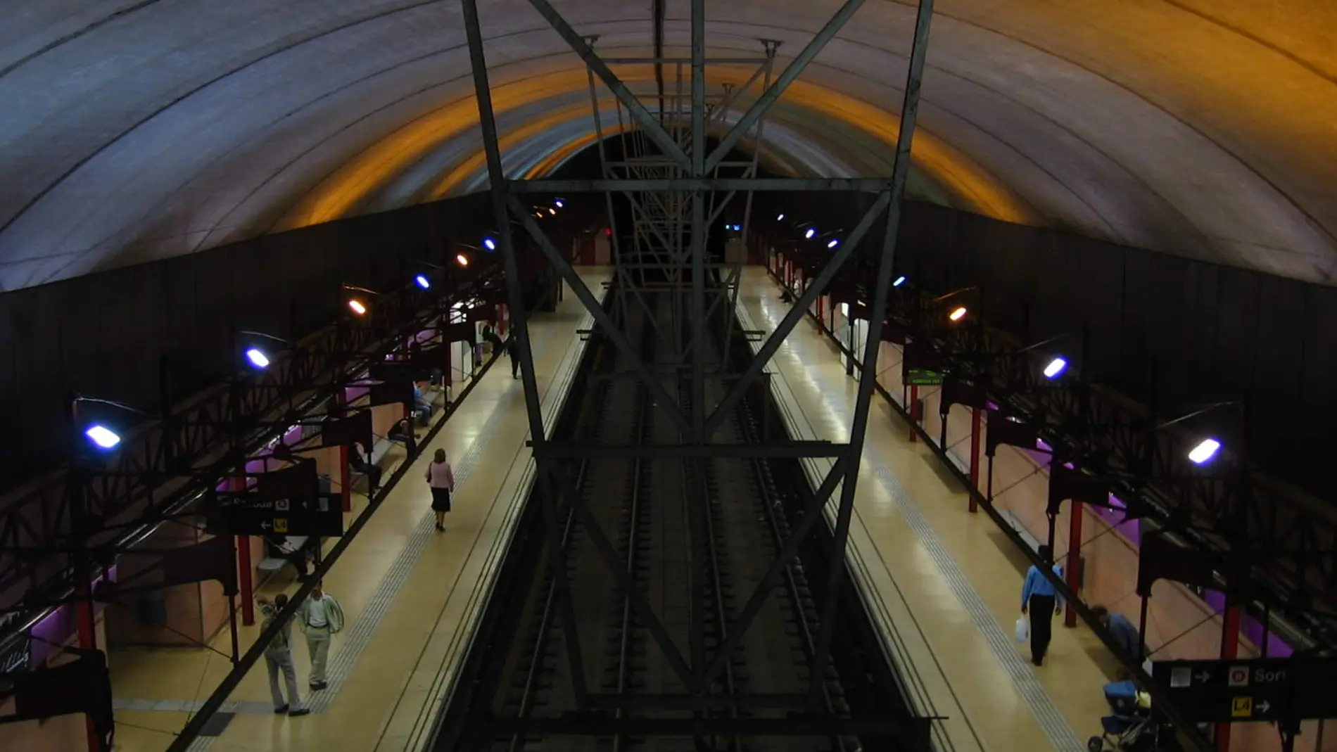 Estación de metro en Barcelona