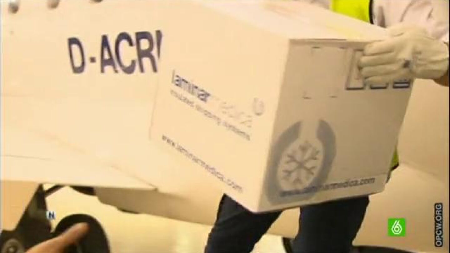 Llegan a La Haya las pruebas recogidas en Siria por los investigadores de la ONU