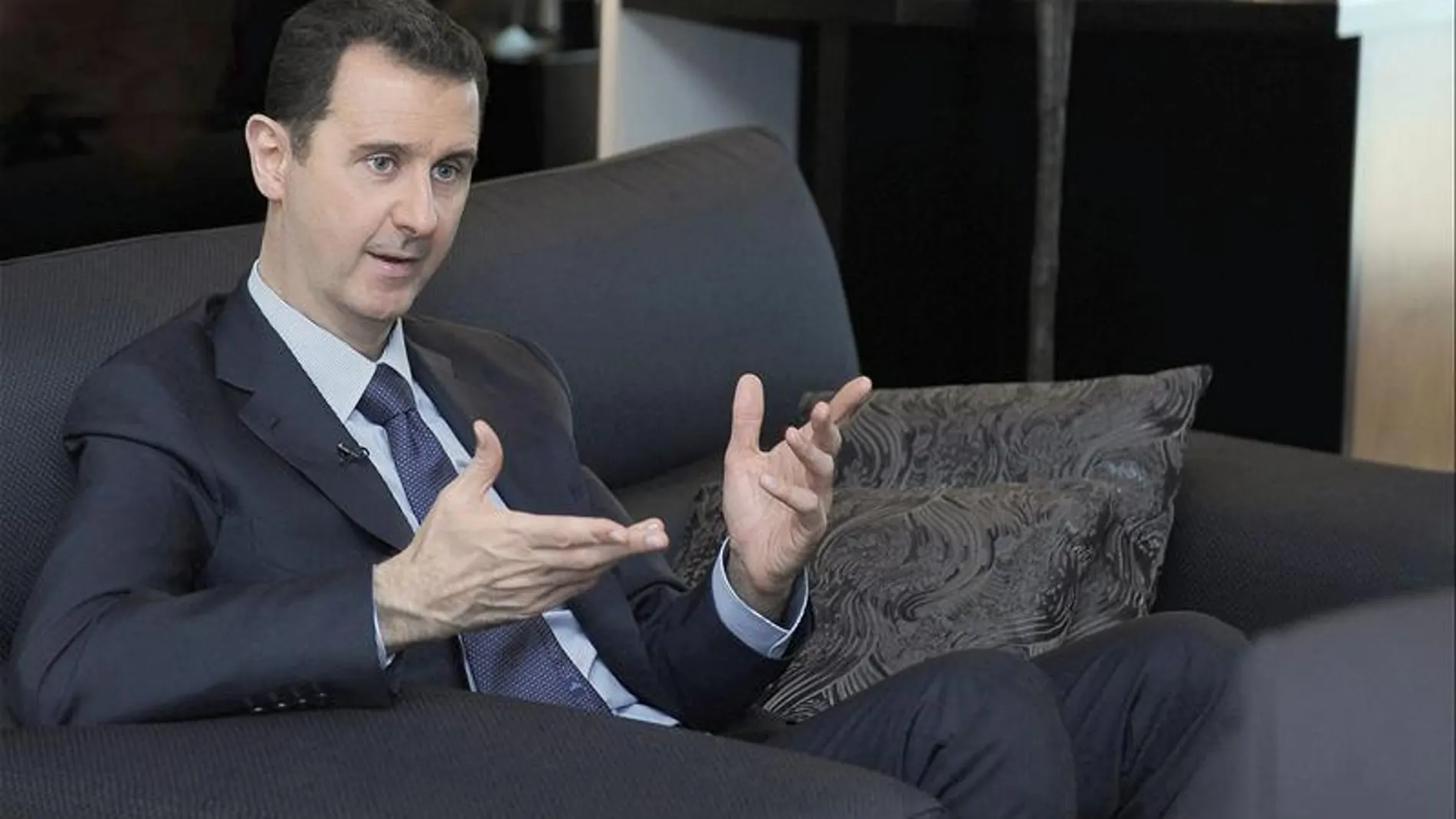 Bachar al Asad durante una entrevista (Archivo)