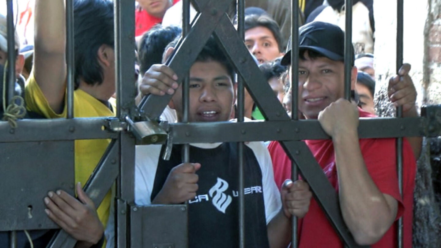 Presos en una c&aacute;rcel de Bolivia