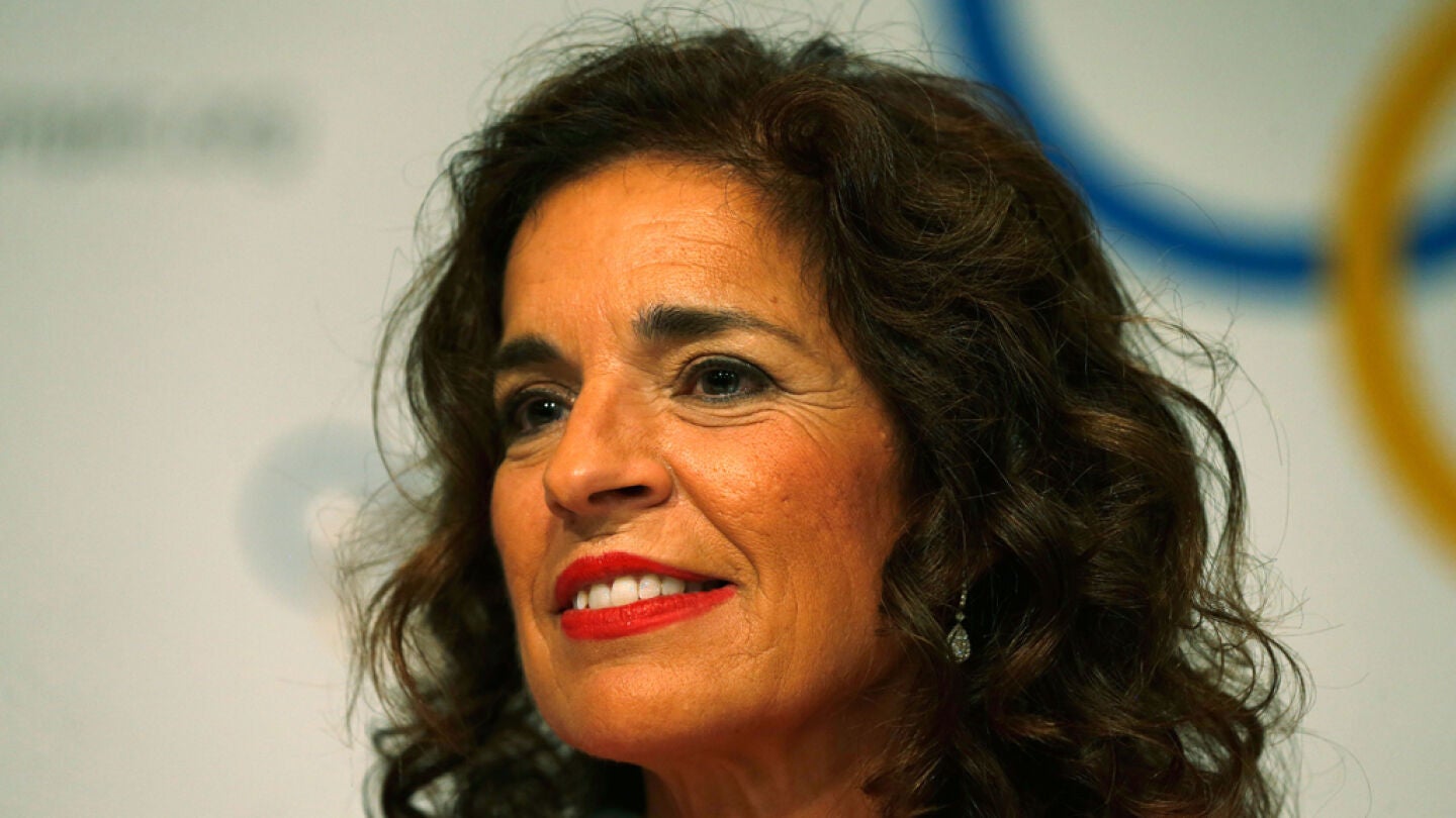 Ana Botella, alcaldesa de Madrid, defendiendo la candidatura de Madrid 2020