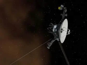 La nave espacial de la NASA Voyager 1entrando en el espacio interestelar La nave espacial de la NASA Voyager 1entrando en el espacio interestelar
