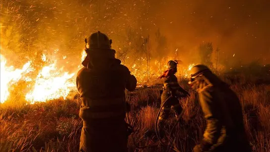 Incendio forestal en Ames Incendio forestal en Ames