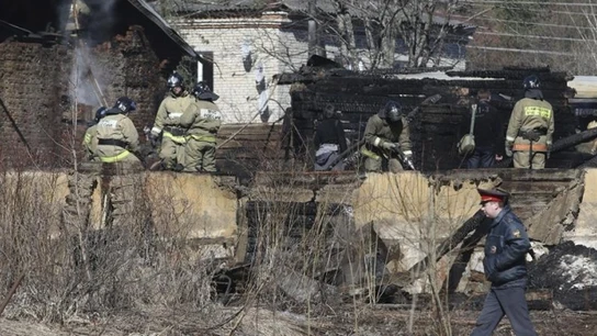 Imagen del hospital psiquiátrico que ha sufrido el incendio en Rusia. Imagen del hospital psiquiátrico que ha sufrido el incendio en Rusia.