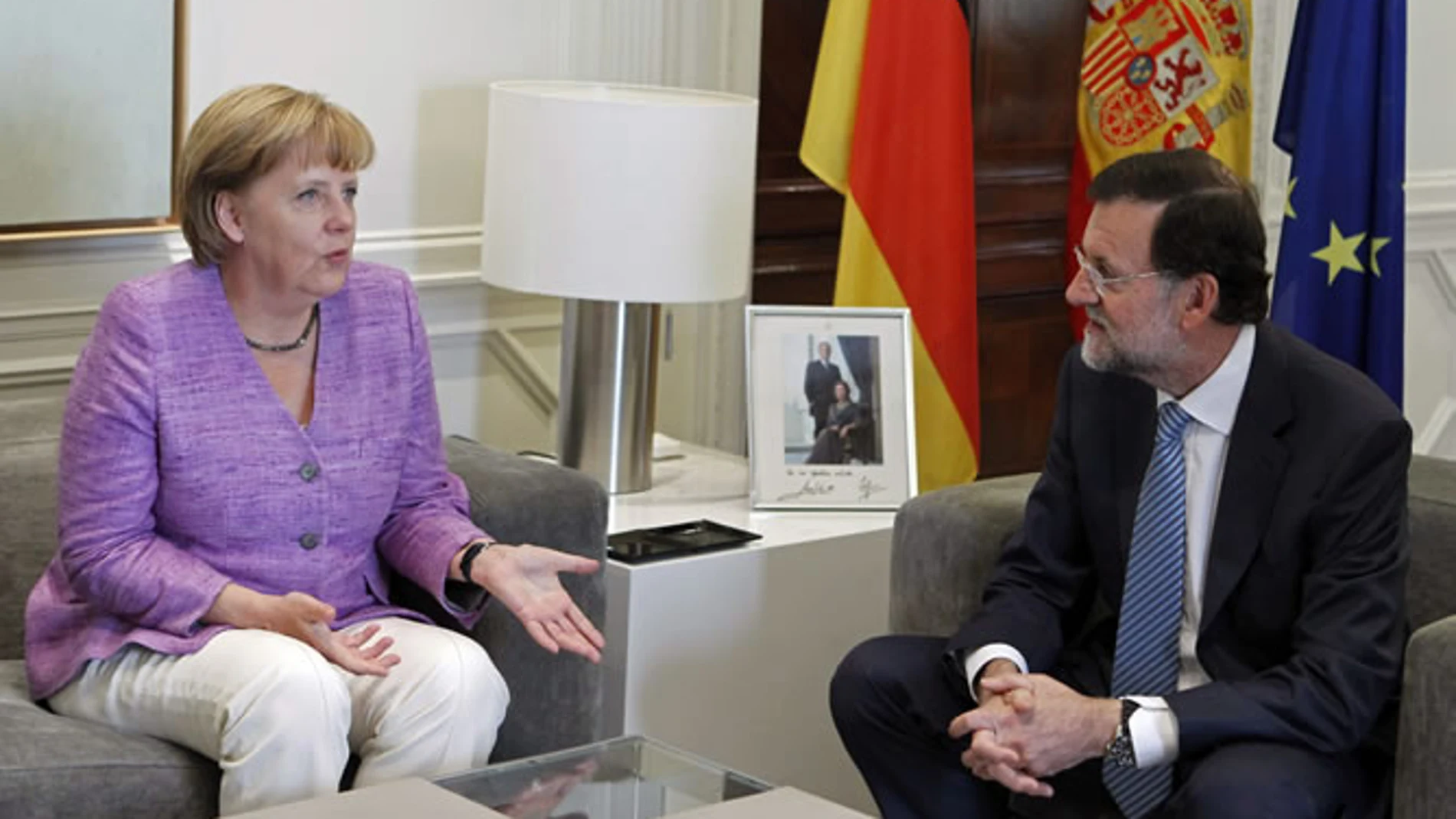 Rajoy y Merkel en La Moncloa (Archivo)