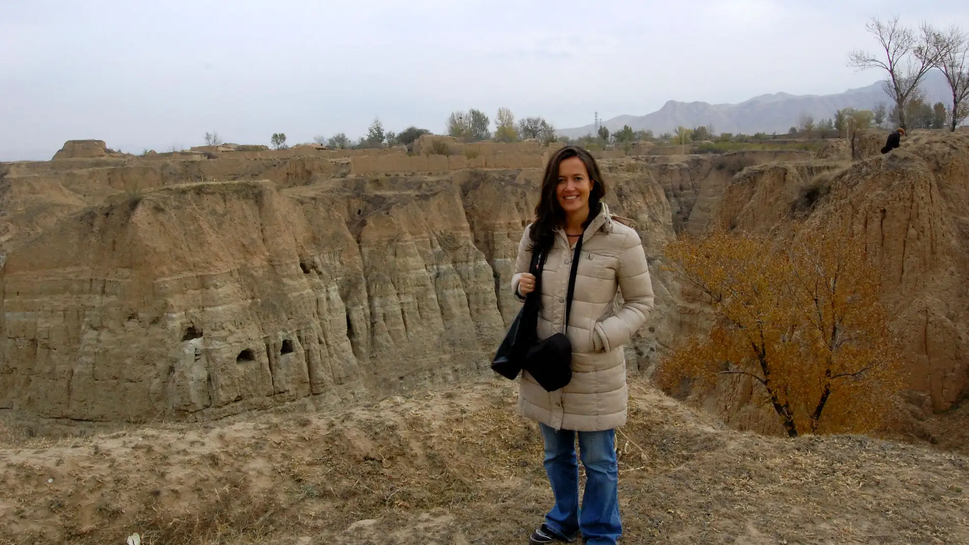 La investigadora María Martinón-Torres, en el yacimiento chino de Donggutuo