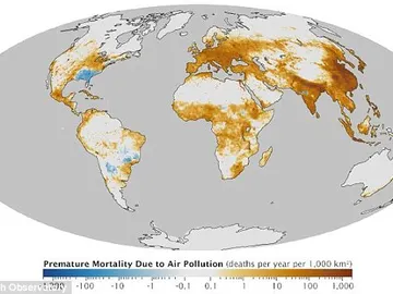 Mapa de la contaminación en el mundi Mapa de la contaminación en el mundi