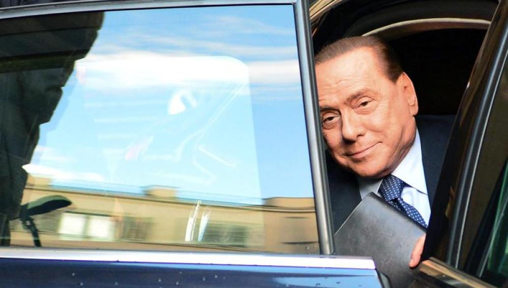 Silvio Berlusconi llega a la Cámara de los Diputados