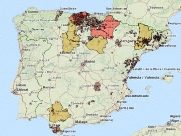 Mapa de municipios y territorios contra el fracking